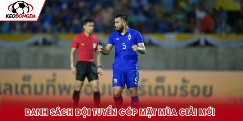 Danh sách đội tuyển góp mặt