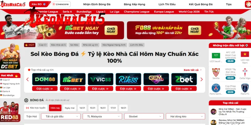 Lý do gì khiến trang kèo nhà cái được theo dõi nhiều?
